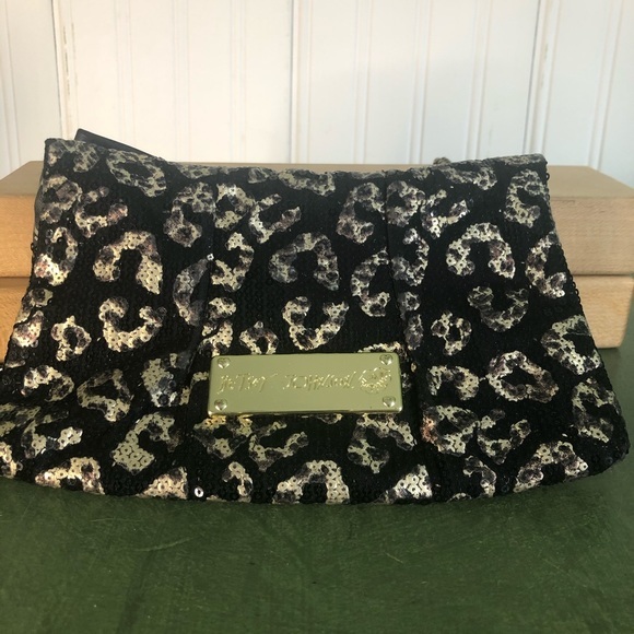 Betsey Johnson Soft Sequined Bow Front Clutch - Picture 5 of 7